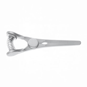 Pince Cooley Bulldog droite avec poignée à ressort et vis de tension réglable, en acier inoxydable de qualité chirurgicale supérieure - Product Image 5