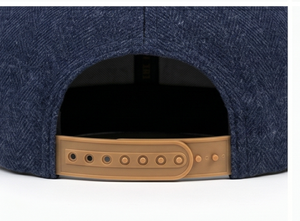 Unisex Cotton Baseball Cap <b>Navy</b> Blue Flat Brim Casual <b>Hat</b> Adjustable Spring Autumn Adult Fit - Product Image 4