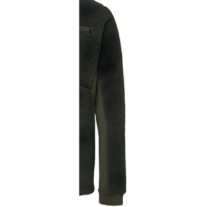 Veste polaire zippée intégrale pour homme, col mandarin, 100 % coton, rembourrage chaud en coton, vêtement d'extérieur d'hiver respirant à l'avant - Product Image 4