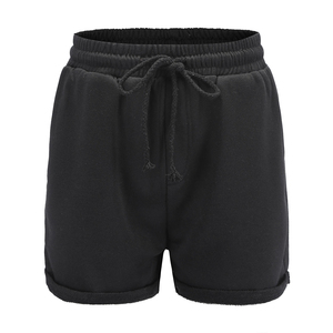 Pantalones Cortos de Algodón Gris Sólido para Hombre, Calidad Premium 2026, Cintura Alta con Cordón, Casuales, Tejidos, Transpirables - Product Image 3