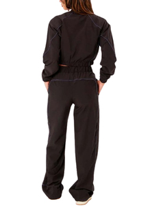 Survêtements coupe-vent personnalisés de haute qualité pour femmes, pantalon respirant à fermeture éclair confortable, ensemble coupe-vent pour femmes 2027 - Product Image 6