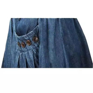 กระโปรงยีนส์ยาวทรงวินเทจเอวสูงสำหรับผู้หญิง กระโปรงทรงตรงทรงเอไลน์ผ้าฝ้ายขนาดใหญ่ - Product Image 2
