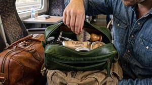 Neceser de Viaje Personalizado de Cuero Genuino Hecho a Mano, Bolsa de Aseo para Hombre, Organizador de Cosméticos y Artículos de Afeitado LYG-0199 - Product Image 6