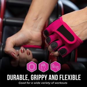 Mitaines de sport unisexes confortables sans doigts avec logo et design personnalisés, gants de fitness pour femmes, gants de musculation à demi-doigts - Product Image 5