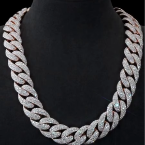 Collar Hip Hop con Diamantes Moissanite VVS1, Cadena Cubana de Plata Esterlina 925 y Otras Joyas de Diamantes - Product Image 2