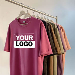 Camiseta Básica para Hombre, Corte Holgado, Hombros Caídos, Dobladillo Curvo, Color Personalizado, Alta Calidad, 100% Algodón, Ecológica y Transpirable - Product Image 4