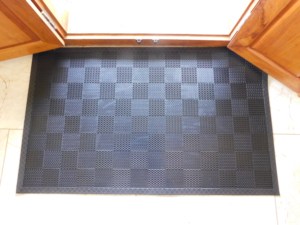 Tapis de porte en caoutchouc à motif côtelé ROYAL 90x150cm pour entrée principale, hôtels, restaurants, hôpitaux, centres commerciaux - Product Image 1
