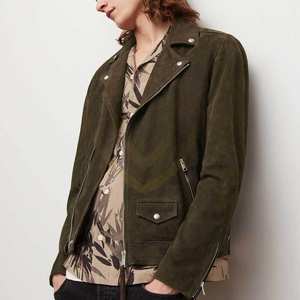 Chaqueta de Cuero Genuino de Alta Calidad para Hombre, Diseño Nuevo, con Talla Personalizada, Chaqueta de Cuero de Gamuza para Invierno - Product Image 2