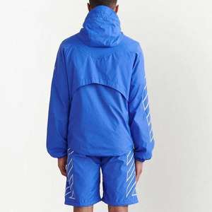 Nuevos Conjuntos Cortos de Chaqueta Cortavientos Personalizados para Hombre, Conjuntos Cortos de Manga Corta Sólidos y a la Moda - Product Image 6