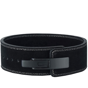 Geo Brother Co 13mm Cowhide <b>Weight</b> Lifting Belt Powerlifting Hook Loop Closure Non-Slip Professional Protection Unisex <b>Training</b> - Product Image 1