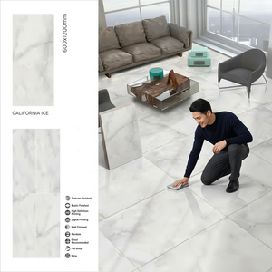 24x48 Calacata Pearl Glossy 60x120 Esmaltado Pulido 600x1200mm Porcelana 2x4 Piso Cerámica Azulejos vitrificados Uso en interiores y exteriores - Product Image 3