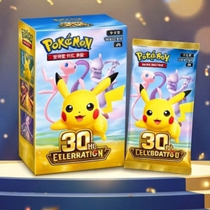 การ์ดเกมเกาหลี Mega ฉลองครบรอบ 30 ปี กล่องบูสเตอร์เสริมพิมพ์สีเต็มรูปแบบ ขายส่งชุด 10 กล่อง ปิกาจู มิวทู - Product Image 4