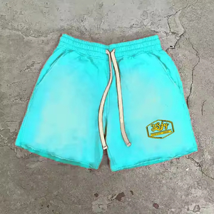 Wholesale Two Piece Set Essentials Sweat Shorts Heavy Fabric Solid Color Men’s Casual Shorts for Tracksuit <b>Matching</b> - Product Image 2