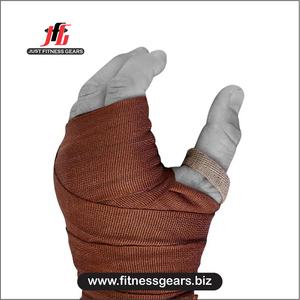 ผ้าพันมือสำหรับชกมวย MMA มวยไทย JUST FITNESS GEARS รุ่น JF-HW-25159 สีตามสั่ง พร้อมโลโก้  ระบายอากาศได้ดี ผลิตจากโพลีเอสเตอร์  แบบสวม  สำหรับทุกเพศ - Product Image 2
