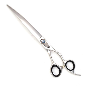 Self Cleaning Luxury-Stainless Steel Adjustable Screw Pet Grooming Curved <b>Scissors</b> Razor Edge Blade OEM at Factory Prices - Product Image 1