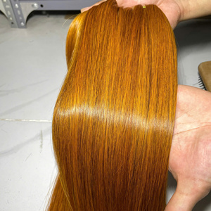 Cabello Humano Vietnamita Virgen de Alta Calidad, Super Double Drawn, Color Jengibre, Liso, en Paquetes - Product Image 6