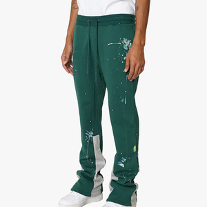 Top Selling Custom <b>Men's</b> <b>Flared</b> Jogger Track Pants Casual Baggy Sweat <b>Trouser</b> Elastic Waistband Sweatpants <b>men's</b> pants - Product Image 1