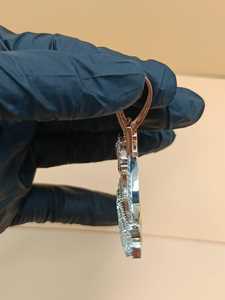 Pendentif Cheval Detroit Personnalisé en Moissanite VVS Certifiée de Luxe, en Argent 925 Plaqué Or Rose Massif, avec Logo/Lettre/Nom Personnalisé - Product Image 5