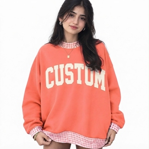 Proveedor de Fábrica de Ropa: Suéter Oversize de Cuello Alto para Mujer, de Algodón y Felpa, Manga Larga, Corte Holgado, ODM - Product Image 1