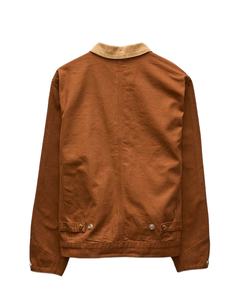 Chaqueta de Trabajo Francesa Personalizada para Hombre 2026 al por Mayor, Abrigo de Trabajo de Sarga de Algodón Marrón OEM, Uniforme de Trabajo Duradero, Ropa Exterior Utilitaria - Product Image 2