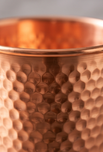 Gobelet en cuivre pur martelé, verre à boire ayurvédique traditionnel, tasse à eau en métal, articles de bar - Product Image 4