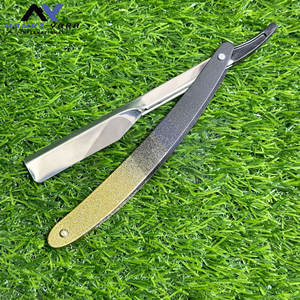 Rasoir de Barbier Pliable Personnalisé de Qualité, Style Ancien, en Acier Inoxydable, avec Logo OEM, Fermeture Coulissante, Outils de Rasage pour Salon de Coiffure - Product Image 2