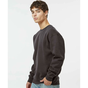 Cozy Men's Winter Fleece Crewneck Sweatshirt <b>Thick</b> Knit Warm Athletic Pullover Top <b>Jumper</b> Outerwear Apparel Sweatshirt - Product Image 3