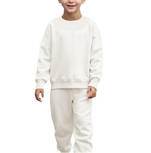 Activewear Sports Vintage Sweat Suit Joggers Tracksuits French Terry Oversized Breathable Toddlers Infants <b>Kids</b> Track Suits Sets - Product Image 2