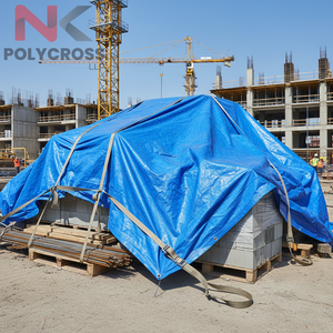 Bâche en HDPE de qualité export, haute résistance à la traction, double laminée, imperméable, pour le transport de marchandises et la logistique - Product Image 2