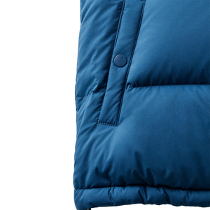 Gilet matelassé léger et imperméable personnalisé pour homme, style vintage avec boutons et fourrure, vêtement d'extérieur sans manches pour homme - Product Image 3