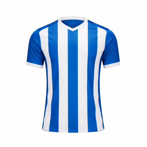 Maillot de football rétro respirant pour entraînement d'équipe, tenue de sport unisexe, short de football personnalisé grande taille avec logo frontal - Product Image 1