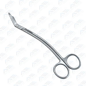 Tijeras de goma Dental de ortodoncia mango curvo tijeras quirúrgicas de acero inoxidable operación Manual herramienta de precisión instrumentos médicos - Product Image 3