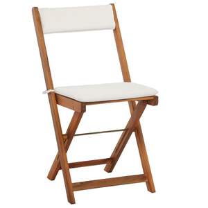 Conjunto de Bistro Plegable de Acacia Sólida en Tono Madera Cálida para Jardín - Product Image 6