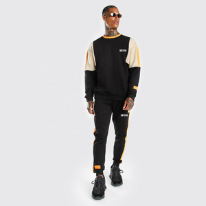 ชุดเซ็ตเสื้อสเวตเชิ้ตผ้าฝ้ายทรงบานสไตล์ใหม่สำหรับผู้ชาย พร้อมกางเกงจ็อกเกอร์ สกรีนโลโก้ได้ ใส่ได้ในฤดูหนาว สตรีทแวร์ ระบายอากาศได้ดี ไซส์พลัส เหมาะสำหรับวิ่งและจ็อกกิ้ง - Product Image 4