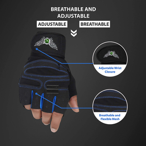 Guantes de Entrenamiento de Alto Rendimiento con Acolchado Absorbente de Impactos, para Levantamiento de Pesas y Ejercicios de Gimnasio, Guantes Personalizados para Entrenamiento con Pesas - Product Image 3