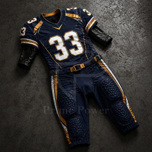 New Sublimated American Football Uniform Set Custom Team Jersey Pants Lightweight Training Competition Sportswear Supplier - Product Image 4