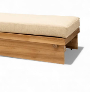 Chaise longue en teck de style moderne pour terrasses extérieures, villas, décoration de meubles - Product Image 6