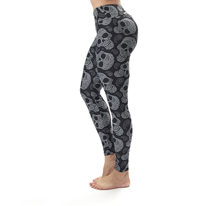 High Waist Sublimation Soft Women Yoga Pants Workout Leggings <b>Tummy</b> <b>Control</b> Hip-lifting Gym Fitness Leggings - Product Image 3