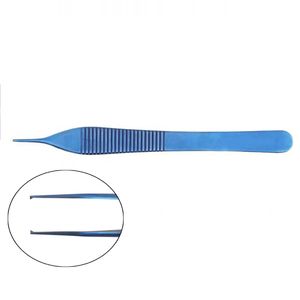 Pinces à tissus manuelles Adson en titane, 1x2 dents, qualité médicale, certifiées CE, précises pour la manipulation des tissus, procédures chirurgicales, plaies - Product Image 5