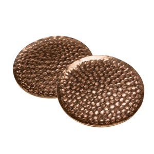 Wholesale Pure Copper Drink Coasters <b>Round</b> Polished Metal Cup Coaster <b>Set</b> Eco-Friendly Heat Resistant <b>Table</b> Mat Customized Logo - Product Image 4