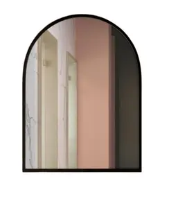 Specchio decorativo ad arco Shinny finitura per la casa decorativo e appeso a Led Backbit bagno specchio appeso telaio in acciaio inox