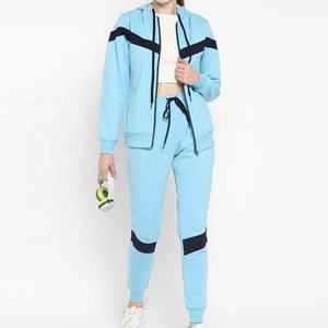 Chándal de Mujer de Primera Calidad, Última Moda, Liso, Teñido, 100% Algodón, con Cierre Completo y MOQ Bajo - Product Image 4