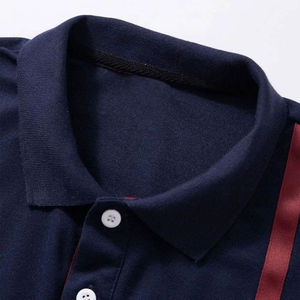 เสื้อเชิ้ตแขนสั้นผู้ชาย สีพื้น พิมพ์ลายดิจิทัล ผ้าถัก คอปก ปกติ ทรงลำลอง สีขาว ระบายอากาศได้ดี ผ้าปิเก้ - Product Image 4