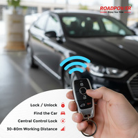Sistema de Alarma para Auto ROADPOWER (RP-RE-BL100-630) Milano - Kit de Seguridad con Llave Remota Inteligente, Dos Controles Remotos, Alcance de 100m, Indicador LED, Universal