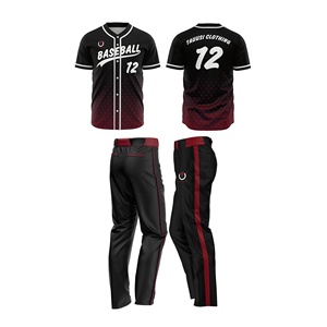 Maillots de baseball en polyester de haute qualité unisexe 100% Logo personnalisable Broderie & Impression Techniques Style Sets - Product Image 6