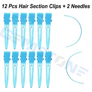 Kit d'outils professionnels durables et réutilisables en acier inoxydable pour extensions de cheveux, ensemble d'installation Micro Link, pinces, aiguilles, fil pour cheveux - Product Image 4