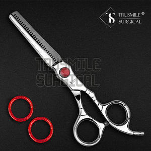 Venta al por mayor profesional Silveri Barber tijeras de adelgazamiento del cabello de acero inoxidable de alta calidad punta de hoja afilada para salones - Product Image 2