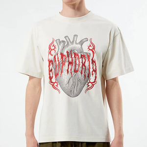 Camiseta de Hombre con Estampado Personalizado al por Mayor, Camiseta de Algodón Gráfica de Alta Calidad, Top Moderno Informal de Moda Urbana - Product Image 1