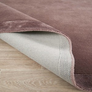 Tapis de luxe en peluche marron, doux, en viscose et laine, moderne, tufté, pour salon, chambre, tapis d'intérieur confortable, décoration minimaliste - Product Image 4