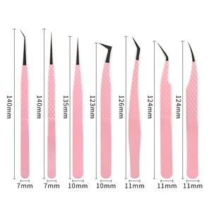 Wholesale Fiber Tip Volume 45 90 Degree <b>Eyelash</b> Tweezers High Quality Tweezer White <b>Eyelashes</b> <b>Extension</b> Tweezers - Product Image 2